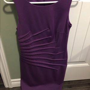 Purple mid length above knee dress